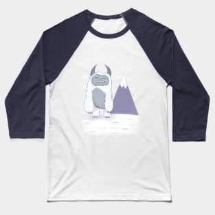 Happy Yeti with Blue Skies Baseball T-Shirt